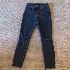 Paige distressed Black Jeans